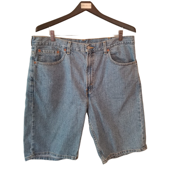 Levi's 505 Denim Blue Shorts Men's Size 38 Inseam 11 in - Picture 2 of 8